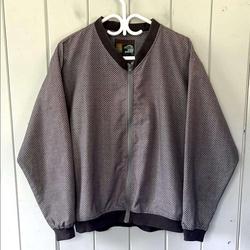 Vintage 90s Forrester’s Golf Jacket Windbreaker Women’s Size Medium Checkered